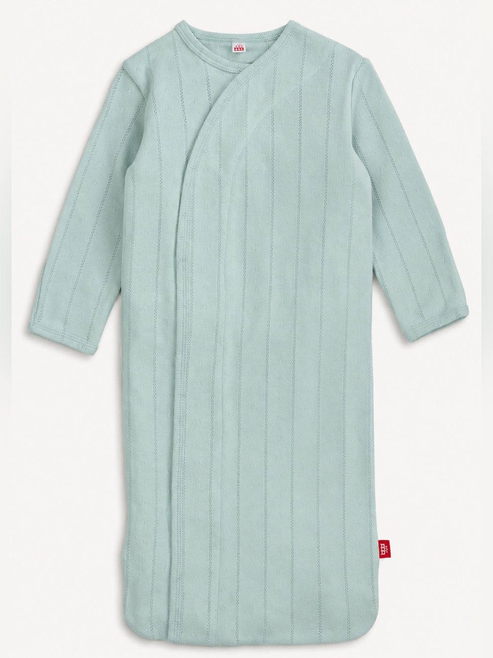 Magnetic Me Organic Gown Sleep Sack | NB–3 Months | Pointelle | Magnetic Closure